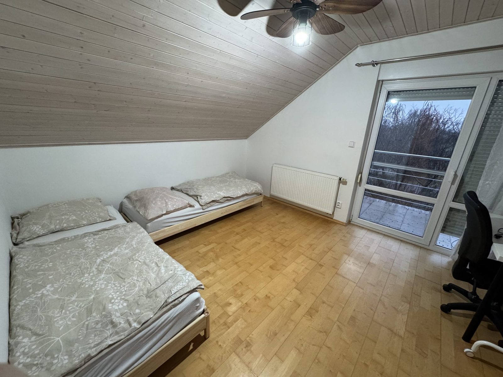 Podkrovní ložnice